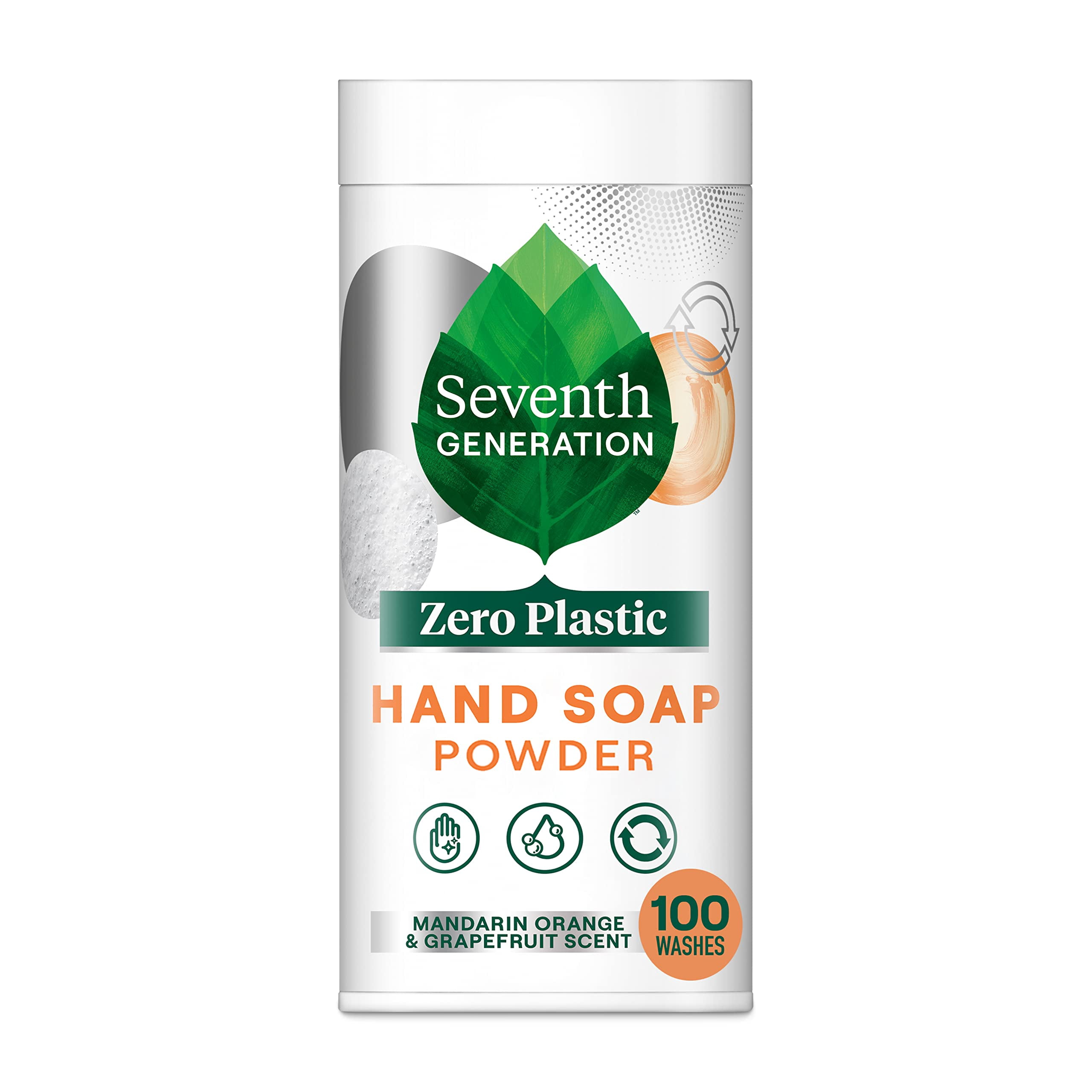 Seventh Generation Zero Plastic Hand Wash Powder Lathering Cleanser