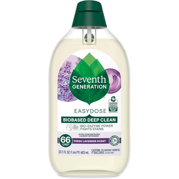 Seventh ntion EasyDose Laundry Deternt Fresh Lavender Ultra Concentrated Washing 23 oz