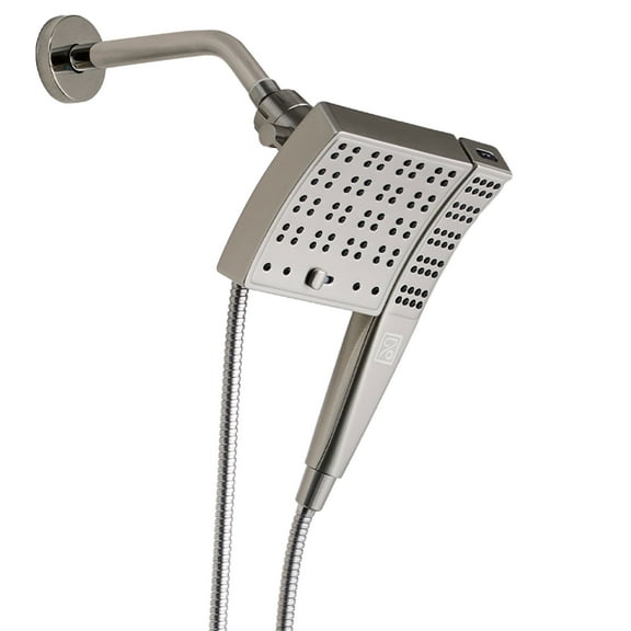 Seventy 3-Setting Dual Combo, Fixed and Handheld Showerhead in Brushed Nickel (12162)