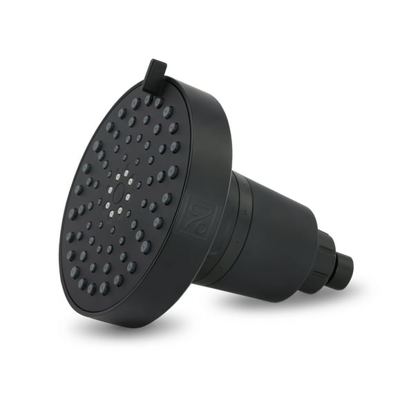 Seventy 4-Setting Filtered Showerhead in Matte Black (12155)