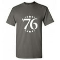 thumbnail image 1 of Seventy Six Numeric Tshirt Novelty Humor Sarcastic Saying Graphic Tees Gift Idea For Xmas Birthday Anniversary Black Day Funny Mens T Shirt, 1 of 5