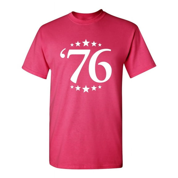 Seventy Six Numeric Tshirt Novelty Humor Sarcastic Saying Graphic Tees Gift Idea For Xmas Birthday Anniversary Black Day Funny Mens T Shirt