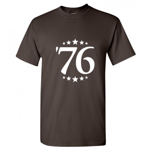 Seventy Six Numeric Tshirt Novelty Humor Sarcastic Saying Graphic Tees Gift Idea For Xmas Birthday Anniversary Black Day Funny Mens T Shirt