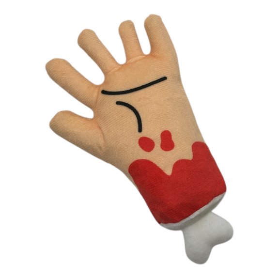 Severed Hand Cat Toy Funny Sarcastic Bloody Hand Stuffed Catnip Toy for Cats