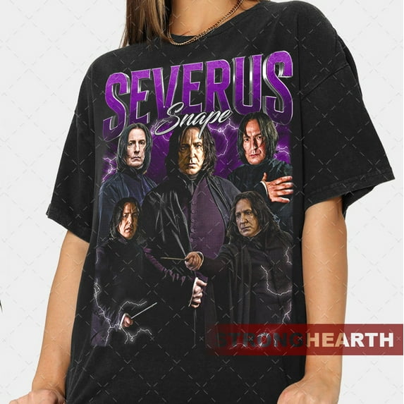 Severus Snape Vintage T-shirt, Harry Potter Collection Shirt, TV Series - Gift For Her/Him,Charcoal color,size M