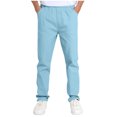 thumbnail image 1 of Sevevn Boys' High Elastic Waist Straight Leg Uniform Pants Lightweight Breathable For School Daily Travel Wear, 1 of 9