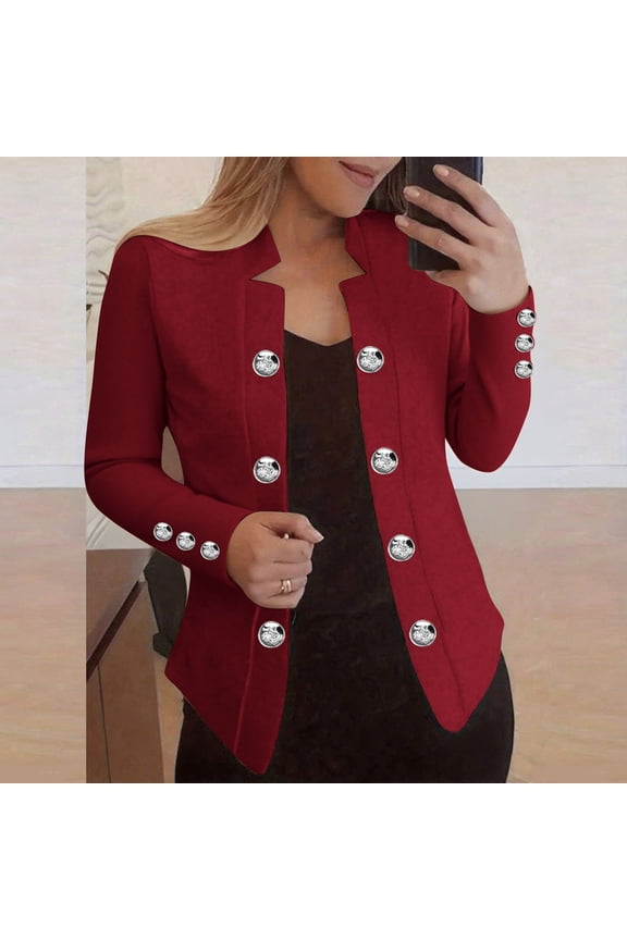 Cardigan Sweaters for Women Women's Solid Color Button Down Thin Long Sleeve Jacket Casual Tops Cardigan Outwear Family Gifts Wine XL