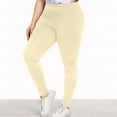 thumbnail image 1 of Sevevn Fashion Plus Size Womens Sexy Leggings Trousers Yoga Sport Hole Casual Pants Beige XXXL Christmas Deals, 1 of 7