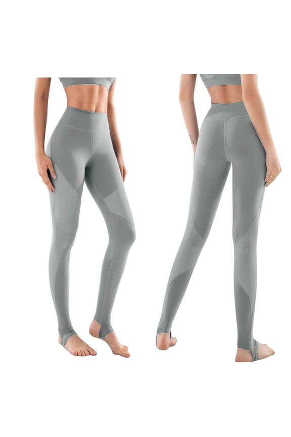 Fashion Women Comfortable Casual Color Block Tight Fitting High Waist Lifting Buttocks Yoga Full Length Pants Navy L Gift for Adults