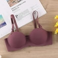 thumbnail image 1 of Sevevn Gathering A Seamless Bra With Detachable Shoulder Straps For Daily Use Purple S Christmas Gift, 1 of 5