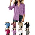 thumbnail image 1 of Sevevn Girls' Corduroy Button Down Shirt Long Sleeve Roll‑Up Cuffs Collared Loose Casual Blouse Top With Pocket, 1 of 9