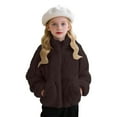 thumbnail image 1 of Sevevn Girls Fuzzy Fleece Zip Up Jacket Soft Plush Warm Outerwear Coat with Pockets Winter Fall Casual Sherpa Coat for Kids Toddler Brown 8 Years, 1 of 4