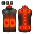 thumbnail image 1 of Sevevn Heated Jacket Vest 9 Zones Electric USB Winter Thermal Gilet with 3 Adjustable Temperature for Riding Hiking, 1 of 7