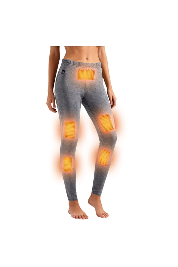 Heated Underwear Pant Thermal Heated Leggings for Outdoor Skiing Motorcycle (Without Power Bank)