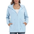 thumbnail image 1 of Sevevn Jacket for Women Fashion Women Long Sleeve Solid Thin Skinsuits Hooded Zipper Casual Sport Coat Gift for Girls, 1 of 6