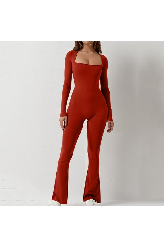 Jumpsuit for Women Spring And Fall Tight Waistband Sleeveless Neck Long Jumpsuit Summmer Clearance
