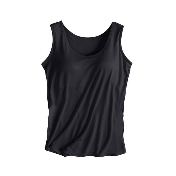 Sevevn Ladies Fashion Camisole With Chest Pad No Steel Rings Bottom Underwear Yoga Sports Tank