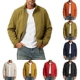 thumbnail image 1 of Sevevn Lightweight Jackets for Men Casual Windbreaker Stylish Light Fall Spring Golf Work Dress Business Coat Green 5XL, 1 of 3