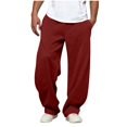 thumbnail image 1 of Sevevn Men's Baggy Sweatpants Solid Color Wide Leg Relaxed Straight Fit With Pockets Weekend Leisure Outfits, 1 of 6