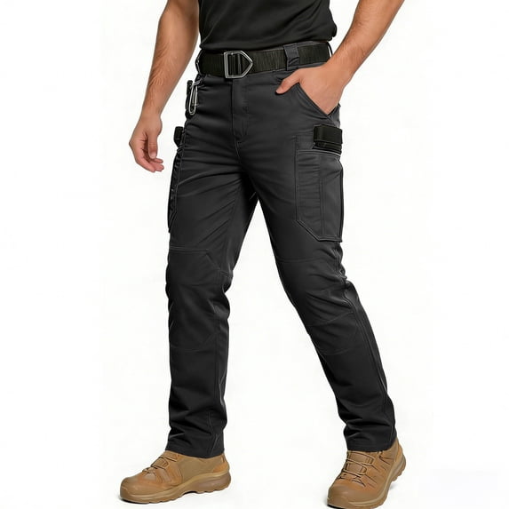 Sevevn Men's Cargo Pants Water Resistant Multi-Pocket Work Pants for Hiking