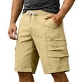 thumbnail image 1 of Sevevn Men's Cargo Shorts Elastic Waist Drawstring Multi-Pocket Quick Dry Casual Utility Shorts, 1 of 9