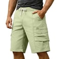 thumbnail image 1 of Sevevn Men's Cargo Shorts Elastic Waist Drawstring Multi-Pocket Quick Dry Casual Utility Shorts, 1 of 9