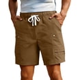 thumbnail image 1 of Sevevn Men's Casual Cargo Shorts Elastic Waist Drawstring Lightweight Shorts with Multi-Pockets, 1 of 9