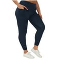 thumbnail image 1 of Sevevn Plus Size Fleece Lined Leggings with Pockets for Women-High Waist Thermal Workout Winter Warm Yoga Pants, 1 of 8