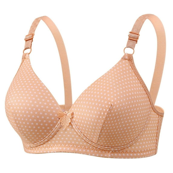 Sevevn Woman Color Comfortable Hollow Out Perspective Bra Underwear No Rims Watermelon Red L Savings Up to 30% Off