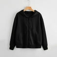 thumbnail image 1 of Sevevn Women Casual Long Sleeve Zipper Pocket Shirt Hooded Sweatshirt Tops Womens Zip Up Hoodies Zipper Hoodies For Women Women's Fashion Hoodies Womens Hoodies Hoodies For Teen Girls, 1 of 6