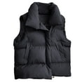 thumbnail image 1 of Sevevn Women Puffer Vest Oversized Sleeveless Cropped Winter Vests Outerwear Versatile Padded Warm Puffy Gilet Trendy, 1 of 6