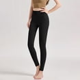 thumbnail image 1 of Sevevn Women Solid Color Underwear And Winter Warm Knit Breathable Slim Cotton Wool Base Pants Black XL Deal of the Week, 1 of 7