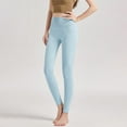 thumbnail image 1 of Sevevn Women Solid Color Underwear And Winter Warm Knit Breathable Slim Cotton Wool Base Pants Blue M Holiday Gift Finder, 1 of 7