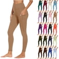 thumbnail image 1 of Sevevn Women Workout Out Pocket Leggings Fitness Sports Running Yoga Athletic Pants Brown XL, 1 of 9