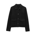 thumbnail image 1 of Sevevn Women's Casual Fashion Zipper Rivet Lapel Long-Sleeved Casual Jacket, 1 of 7