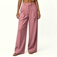 thumbnail image 1 of Sevevn Women's Fall High-Waisted Pleated Wide-Leg Dressy Work Pants with Side Pockets, 1 of 7