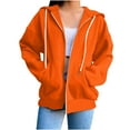 thumbnail image 1 of Sevevn Women's Full Zip Up Hoodie Long Sleeve Hooded Sweatshirts Pockets Jacket Coat for Women, 1 of 7
