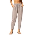 thumbnail image 1 of Sevevn Women’s High-Waisted Ankle-Length Tapered Pants Versatile Casual & Work Trousers with Side Pockets, 1 of 7