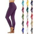 thumbnail image 1 of Sevevn Women's High Waisted Leggings Soft Stretchy Skinny Pants Lightweight Slim Fit for Daily Wear Purple XXXXL, 1 of 7