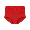 thumbnail image 1 of Sevevn Women's Large Size Briefs High Waist Tummy Lifting Underwear Red XL Holiday Gift Finder, 1 of 2