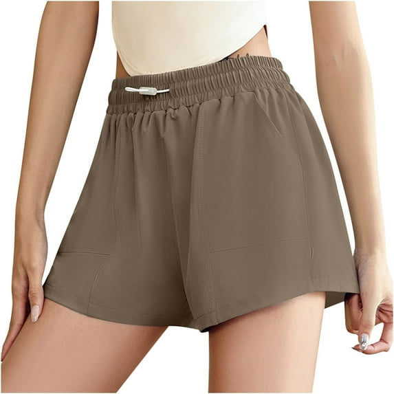 Sevevn Women's Loose Fitting Sports Shorts, Quick Drying Casual Sports Pants, Running Fitness Yoga Shorts