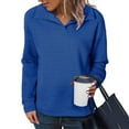 thumbnail image 1 of Sevevn Women's Oversized Sweatshirts Long Sleeve Turn Down Collar Pullover 2025 Fall Trendy Clothes, 1 of 9