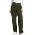 thumbnail image 1 of Sevevn Women's Relaxed Corduroy Trousers High Rise Partial Elastic Waist Single Button Wide Leg Pants with Pockets Cozy Thick Fabric All Match Everyday Outfits, 1 of 6