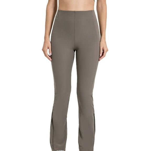 Sevevn Women's Solid Color Ribbed High Waist Athletic Bootcut Leggings Quick Dry Flared Compression Yoga Pants