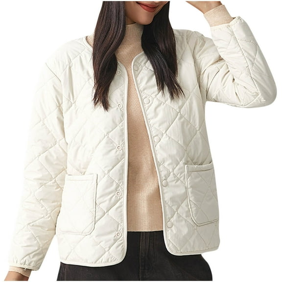 Sevevn Women's Solid Color Winter Warm Wool Thermal Storage Clothing Casual Lightweight Cardigan Jacket Long Sleeved Jacket