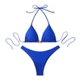 thumbnail image 1 of Sevevn Women's Triangle Bikini Set Halter Starfish Decor Two Piece Swimsuit Blue M, 1 of 7