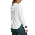 thumbnail image 1 of Sevevn Women's UPF 50+ Sun Protection Hoodie Shirts Long Sleeve Lightweight Workout Tops Breathable UV Rash Guard White 2XL, 1 of 7