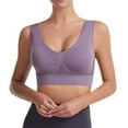 thumbnail image 1 of Sevevn Women's Wireless Sports Bra Breathable Mesh Yoga Vest with Removable Pads for Workouts Plus Size Comfortable Support, 1 of 3