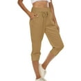 thumbnail image 1 of Sevevn Women's Yoga Pants Loose Soft Drawstring Workout Capris Sweatpants Outdoor Athletic Causal Pants With Pockets, 1 of 9