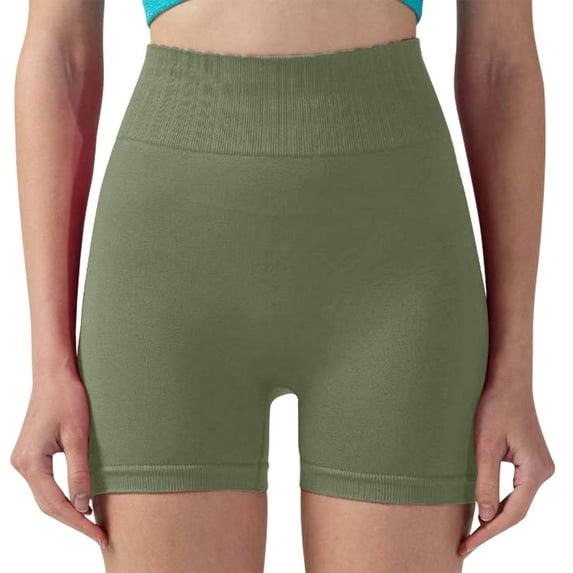 Sevevn Womens Comfortable Sports Pants Fitness Shorts High Waisted Compression Pants Breathable Tight Pants Yoga Shorts